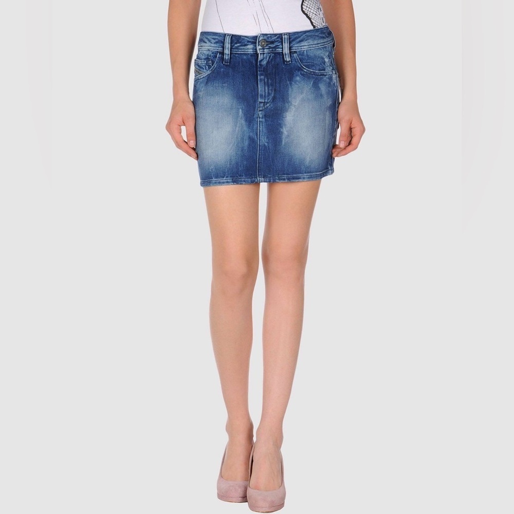 Diesel Dark Blue Denim Skirt
